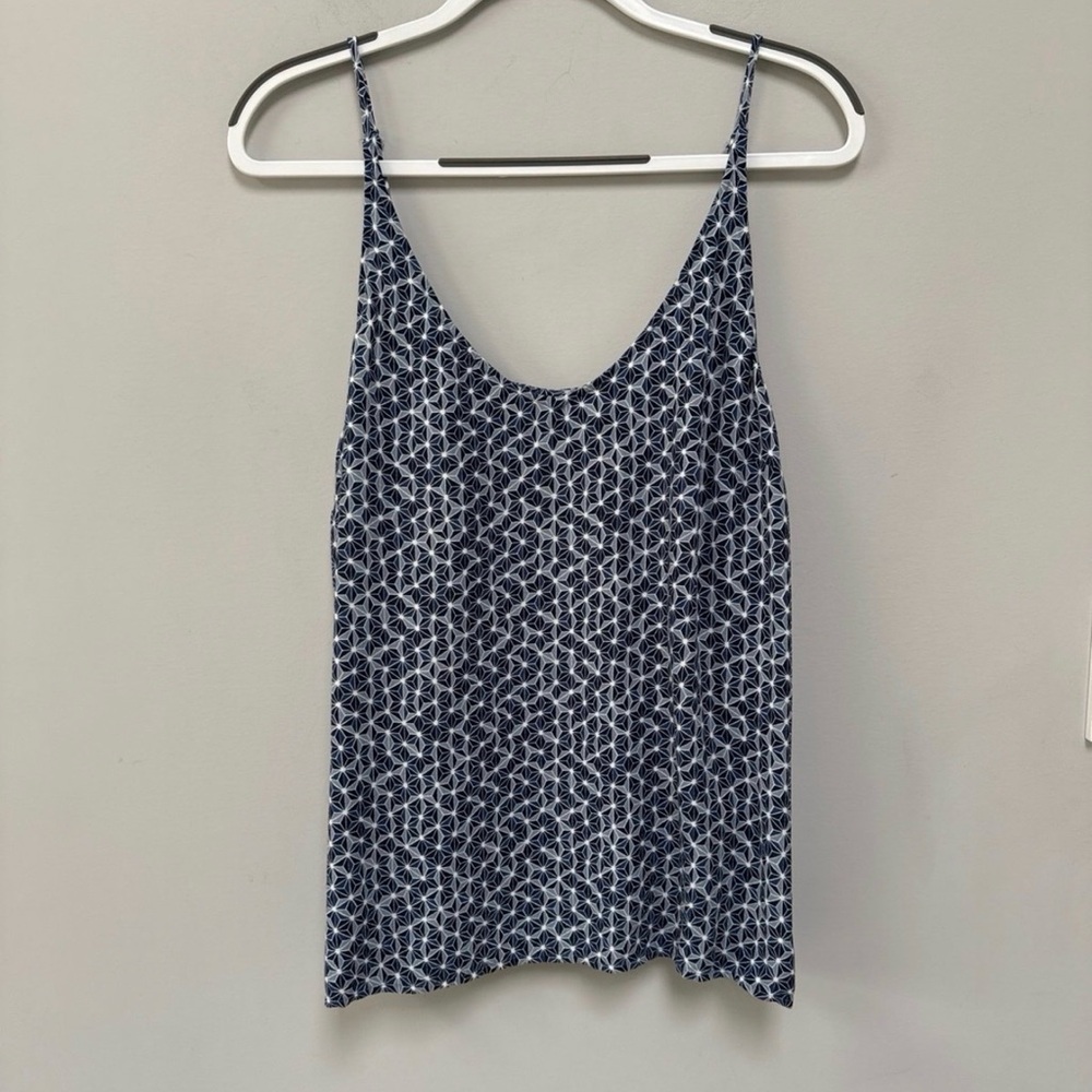 Women’s Navy Geometric Print Spaghetti Strap